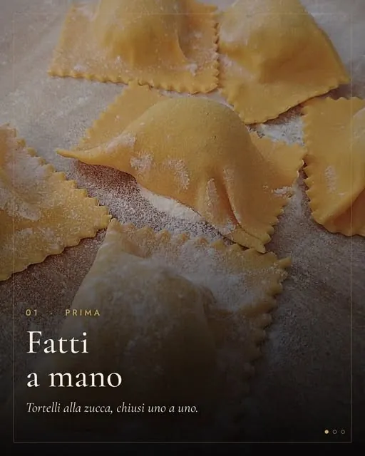 Gotti & Morsi: carosello sui tortelli alla zucca fatti a mano
